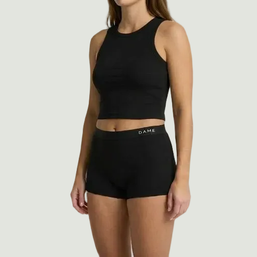 DAME Shortie Period Pants, front