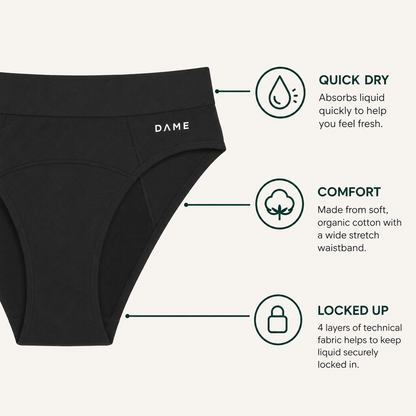 DAME Period Pants features