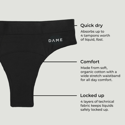 DAME Thong Period Pants features