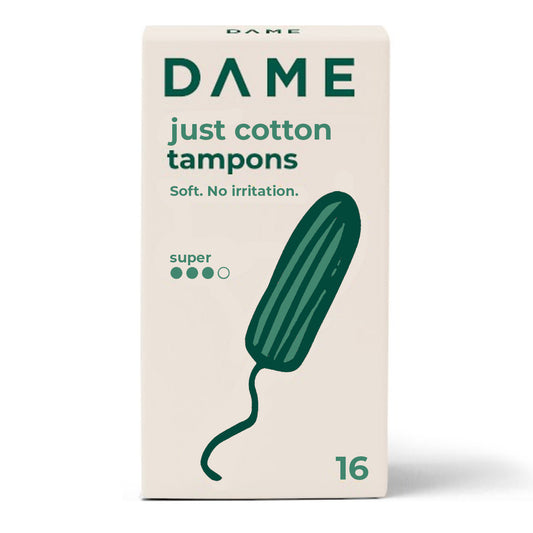 Organic Tampons Super 16-pack (Case of 12)