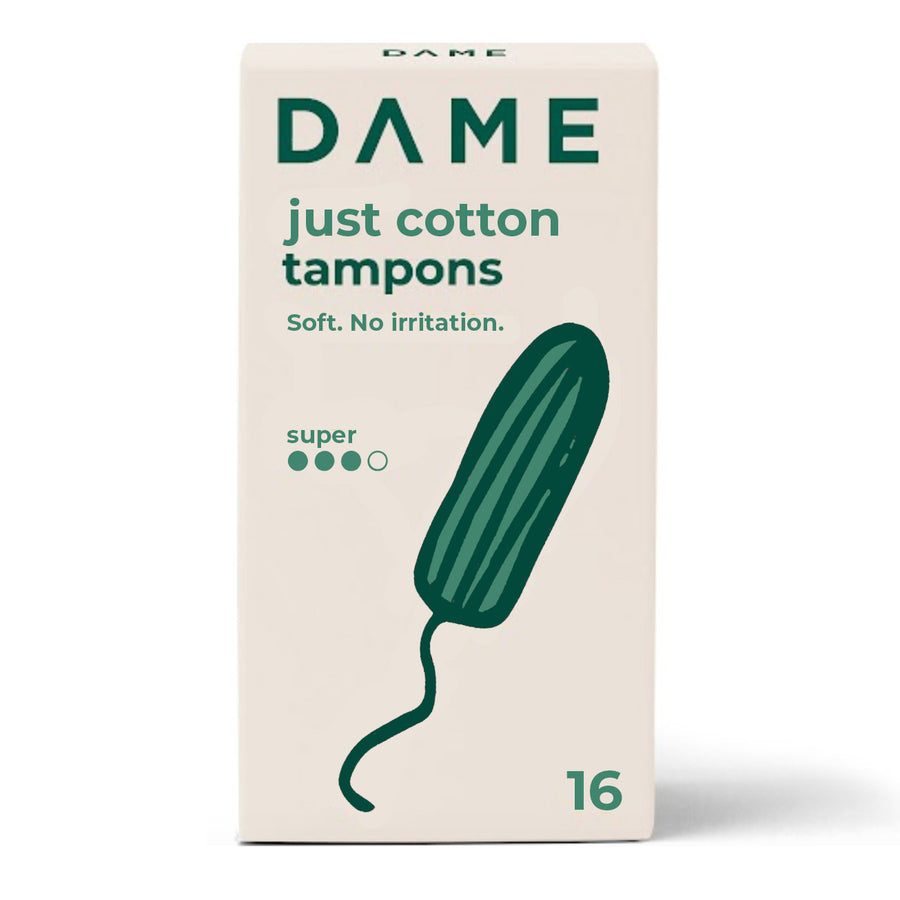 Organic Tampons Super 16-pack (Case of 12)