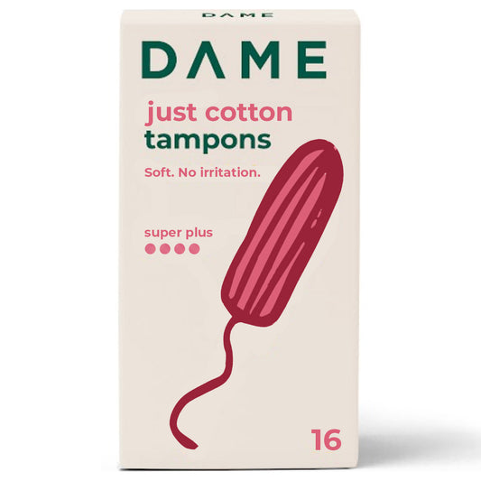 Organic Tampons Super Plus 16-pack (Case of 12)